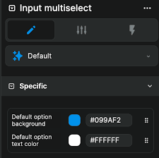 Colors On The Multi Select Dropdown
