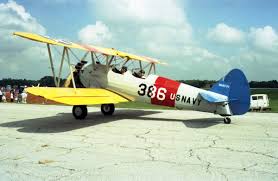 Wwi Era Stearman Bi Plane Painted In