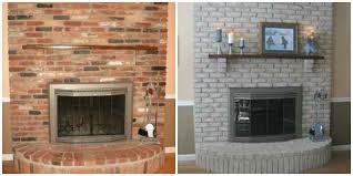 Brick Fireplace Paint Kit For A Modern