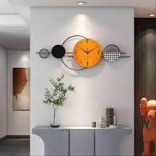 Large Wall Clock Metal Decorative Wall