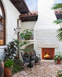 Outdoor Fireplace Brick Patios