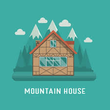 Mountain Home Architecture Vectors