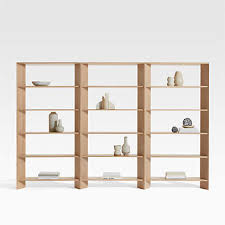 Terrazza Natural Oak 5 Shelf Bookcases