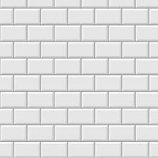 White Ceramic Brick Tile Wall With
