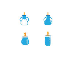Glass Milk Bottle Icon Png Images