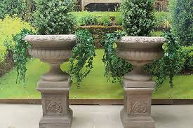 Pair Of Victorian Urns On Sherwood