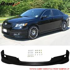 Fits 07 09 Toyota Camry Unpainted Black