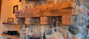 10x10 hand hewn fireplace mantel