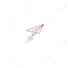 Paper Plane Icon Creative Outline