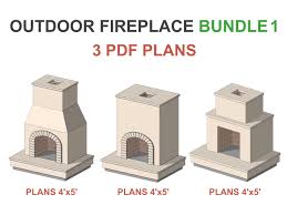 Outdoor Fireplace Plans Bundle 1 Diy 3