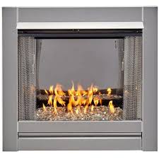 Duluth Forge Vent Free Stainless Outdoor Gas Fireplace Insert With Crystal Fire Glass Media 24 000 Btu Model Df450ss G