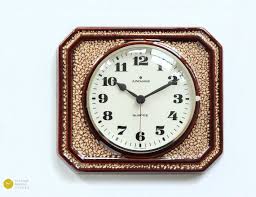 70s Junghans Ceramic Wall Clock Mid