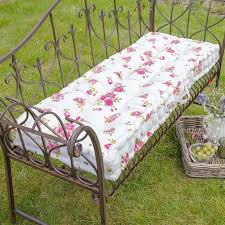 Vintage Style Pink Fl Garden Bench
