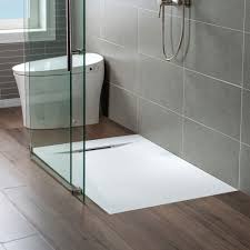 Zero Threshold End Drain Shower Base