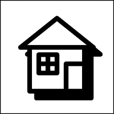 Standard House Icon In Flat Design 07