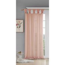 Window Curtain Panel Blush Pink 50w X