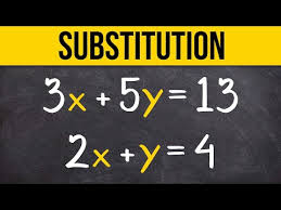 System Of Equations Using Substitution