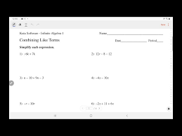 Kuta Algebra 1 Combining