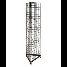 Triangle Gridwall Tower Display Black