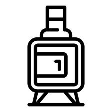 Furnace Fire Icon Outline Vector Gas