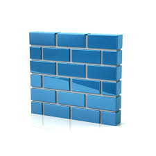 Blue Brick Wall Icon Stock Photo By
