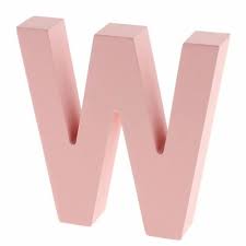 Maxbell Pink Wooden Floating Letters