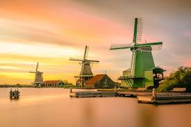 Amsterdam Zaanse Schans Windmills