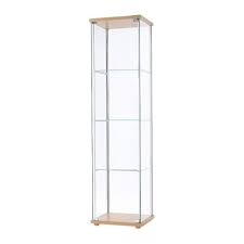 Tallboy Glass Display Cabinet Beech