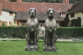 Pair Of Stone Great Danes Uk