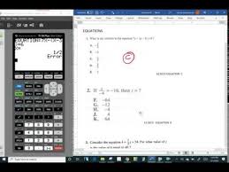Act Math Ti84 Program That Solves