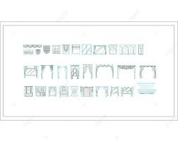Cad Curtain Style Drawing 12 Template