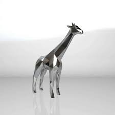 Large Metal Giraffe Sculpture For