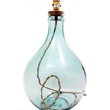49cm Garaffa Recycled Glass Lamp Qla