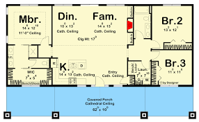 Rustic Ranch Home Plan With Cathedral