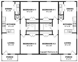 Duplex Plan J0605 14d Plansource Inc