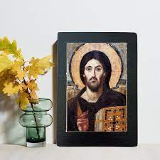 Wooden Religious Icon Of Christ