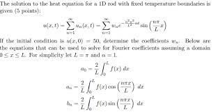Heat Equation For A 1d Rod