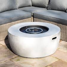 Round Concrete Gas Fire Pit Hf36501aa