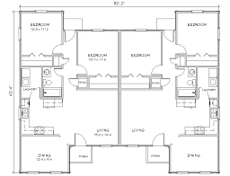 Duplex House Plan J949d Plansource