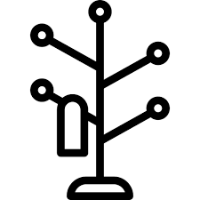Coat Rack Detailed Mixed Lineal Icon