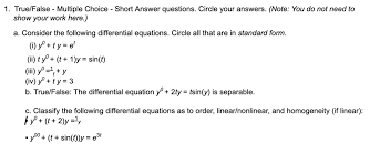 Diffeial Equations Circle