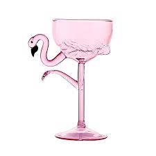 Exquisite Flamingo Stemmed Glass Goblet