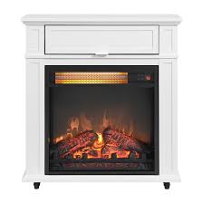 Rolling Electric Fireplace Infrared