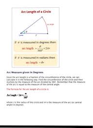 Solved Arc Length Of A Circle If Is