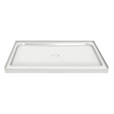 Alcove Shower Base With Centre Drain