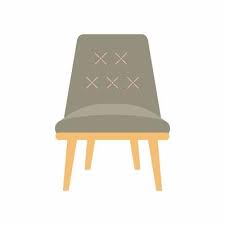 Pastel Grey Color Chairs Icon Home