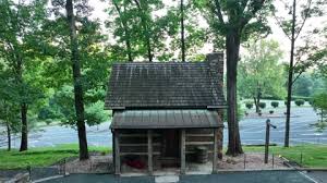 Tiny Historic Log Cabin Building
