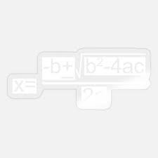 Quadratic Equation Stickers Unique