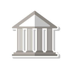 Ancient Greek Building Icon Stock