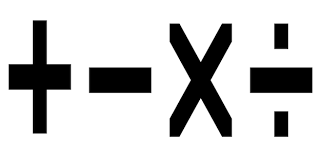 Vector Math Symbols Black Icon Set
